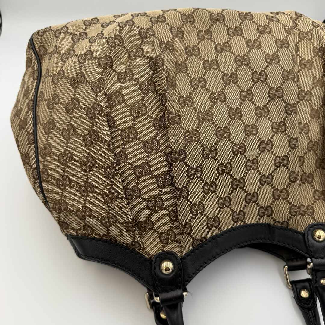 Gucci Monogram Sukey Black Tote Bag