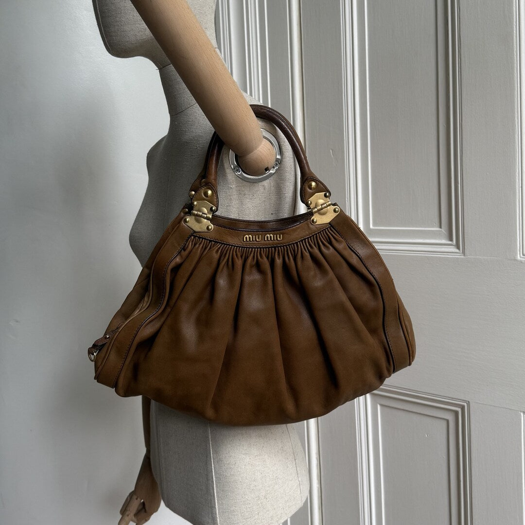 Miu Miu Brown Leather Handbag