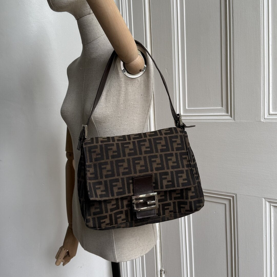 Fendi Zucca Mamma Shoulder Bag