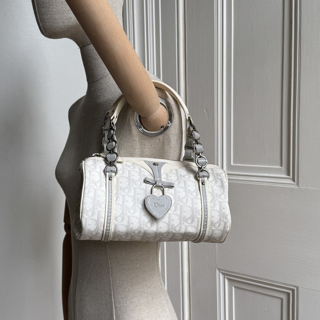 2000s Dior Romantique Trotter White Handbag