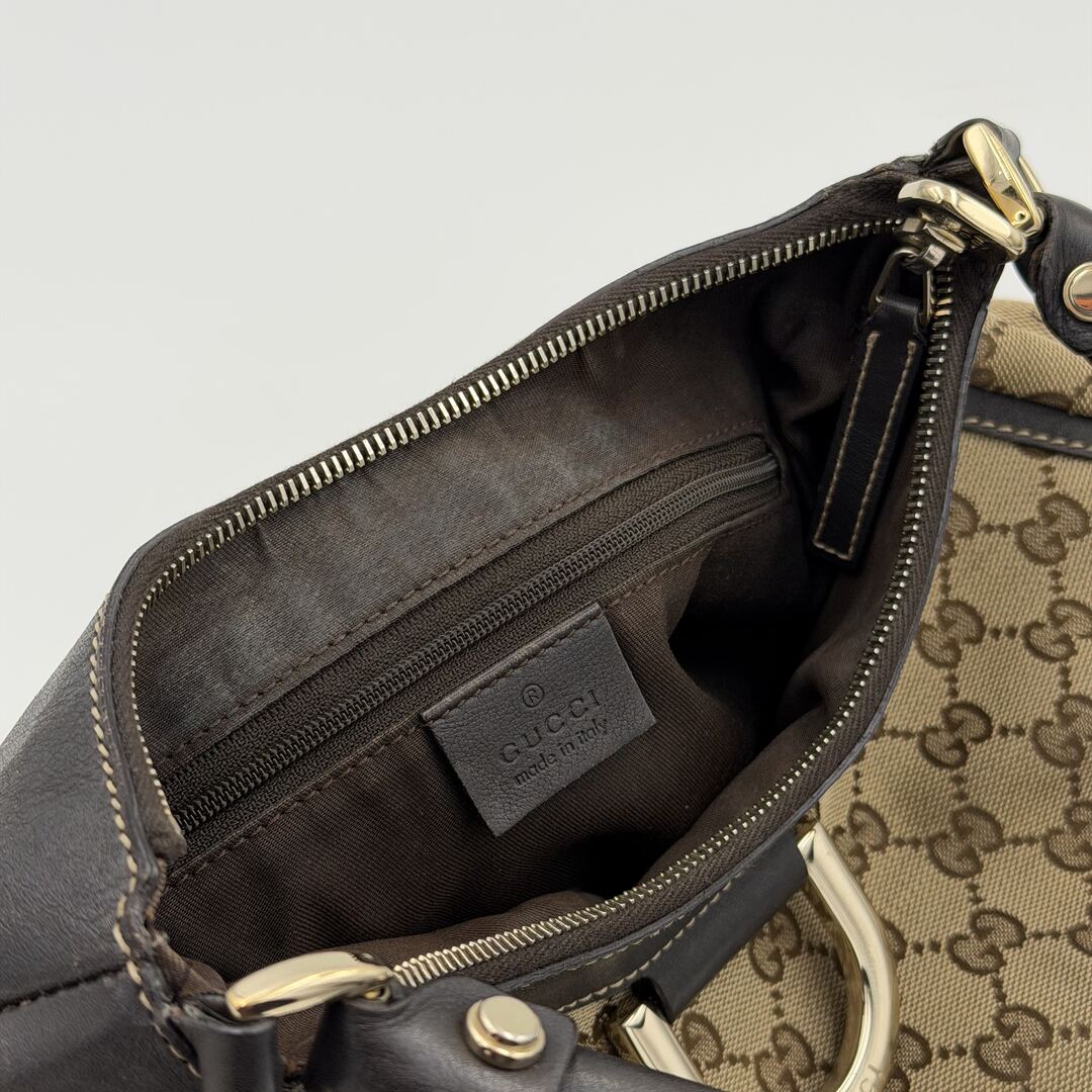 Gucci GG Canvas Abbey Brown Shoulder Bag