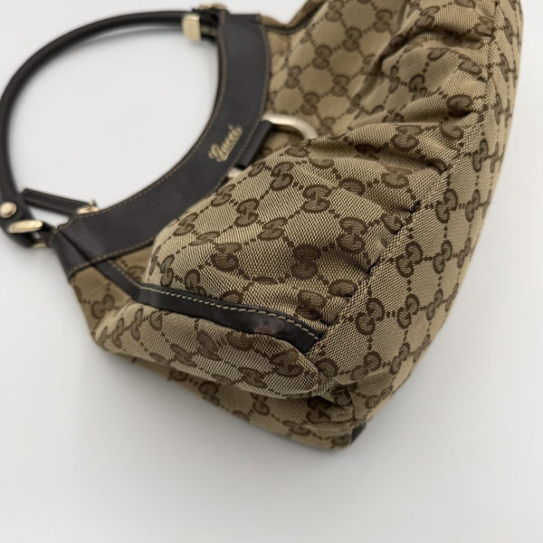 Gucci GG Canvas Abbey Brown Shoulder Bag