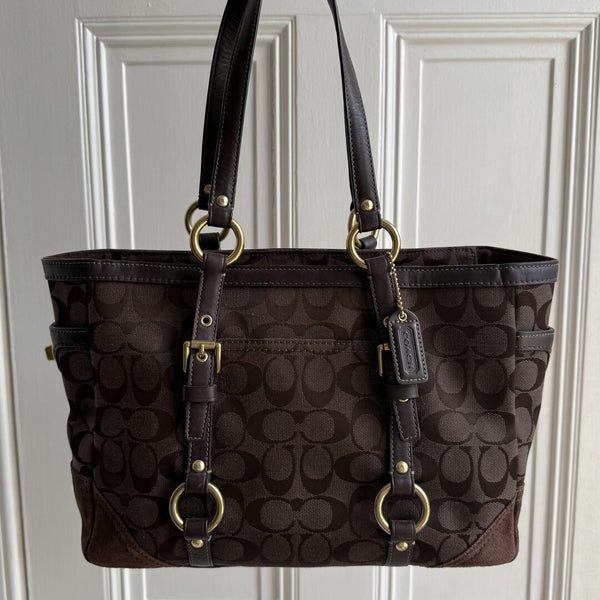 Coach Signature Brown Tote Bag