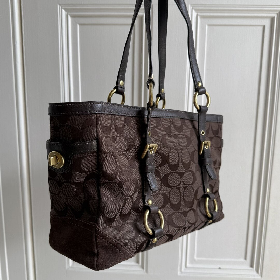 Coach Signature Brown Tote Bag