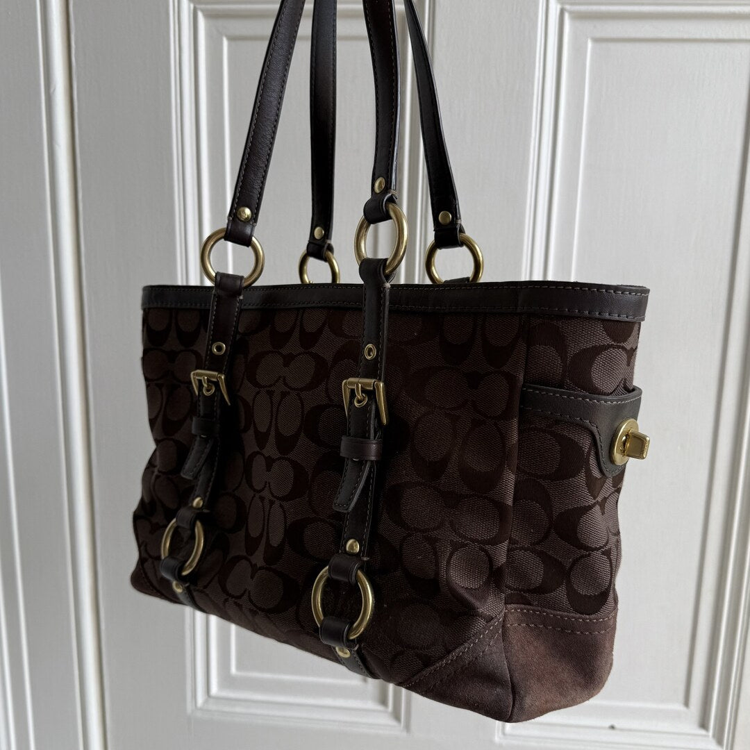 Coach Signature Brown Tote Bag