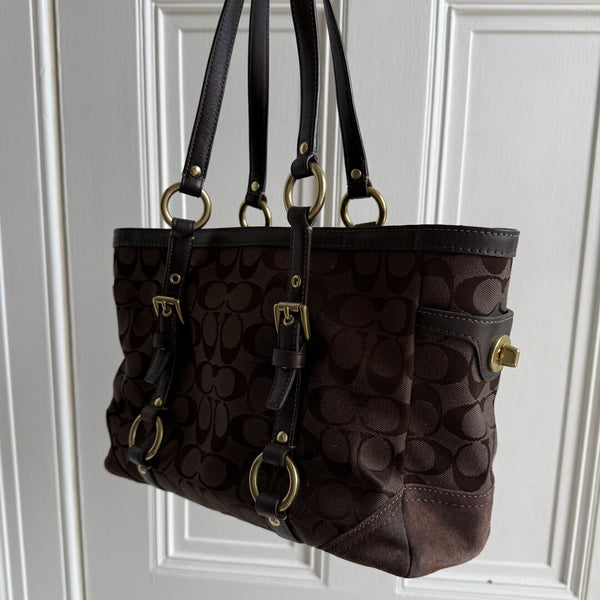 Coach Signature Brown Tote Bag