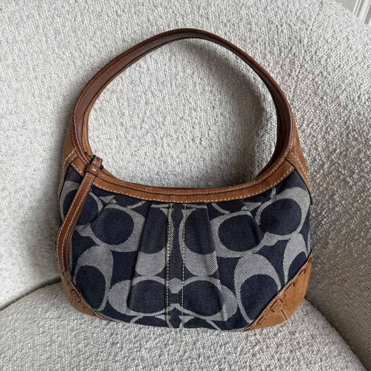 Coach Signature CC Denim Shoulder Bag