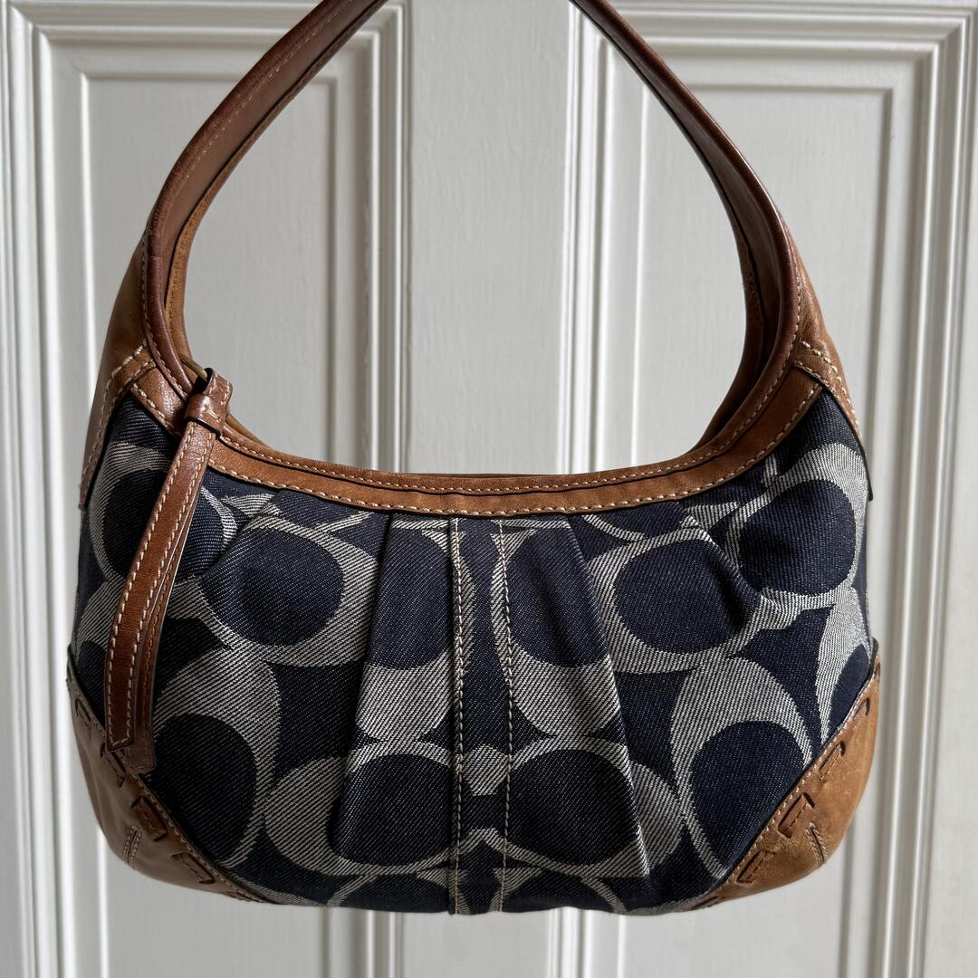 Coach Signature CC Denim Shoulder Bag