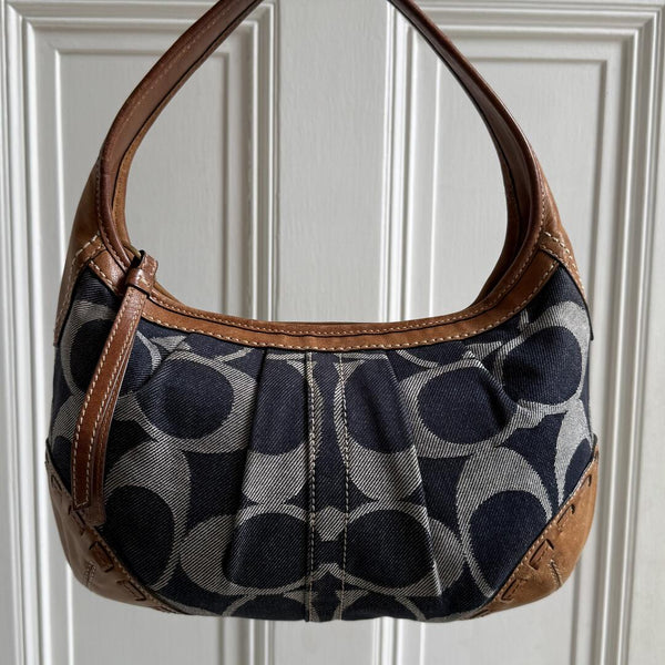Coach Signature CC Denim Shoulder Bag