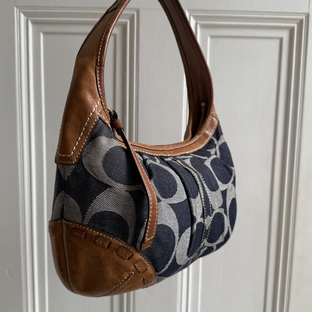 Coach Signature CC Denim Shoulder Bag