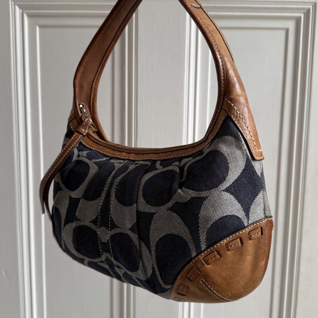 Coach Signature CC Denim Shoulder Bag