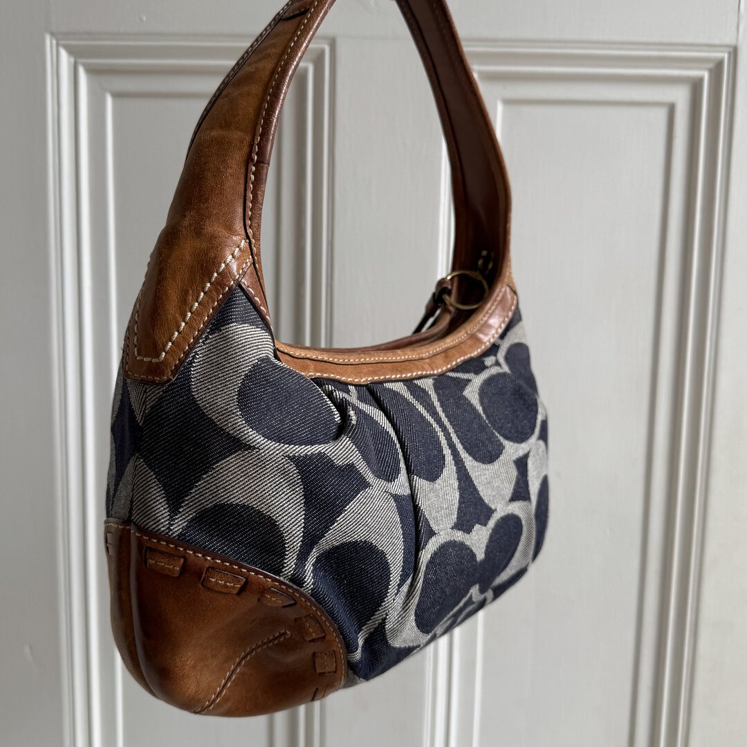 Coach Signature CC Denim Shoulder Bag