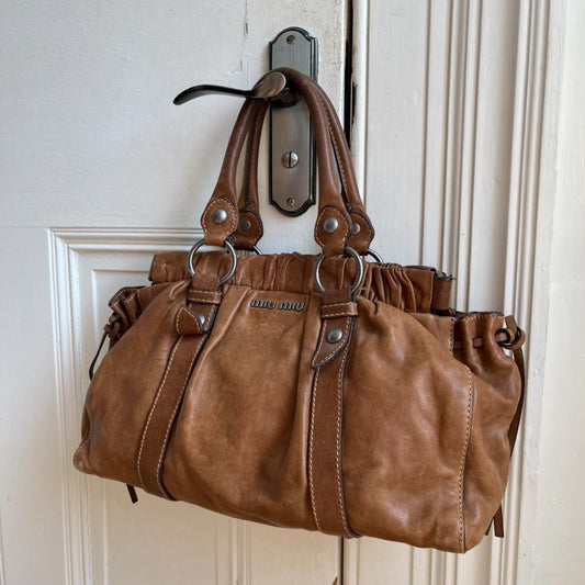 Miu Miu Brown Leather Handbag - Jenny Hayley
