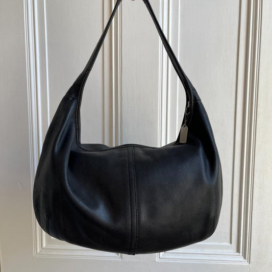 Vintage Coach Black Leather Shoulder Bag - Jenny Hayley