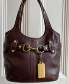 Vintage Coach Leather Buckle Shoulder Bag - Jenny Hayley