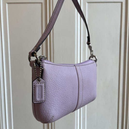 Vintage Coach Purple Leather Mini Shoulder Bag - Jenny Hayley